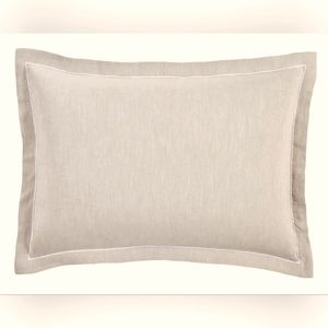 Hotel Collection HBC Linen Blend - Standard Pillow Sham - Beige